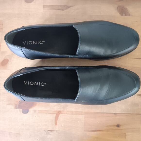 Vionic Kensley Women's Slip On Loafer Black Nappa 12 M - Picture 4 of 10